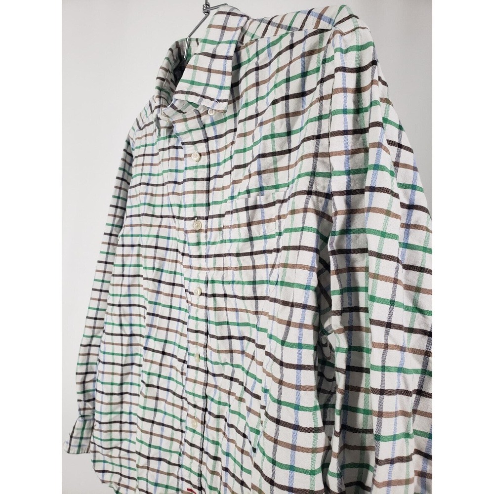 Daniel Cremieux Colorful Plaid Striped‎ Mens Size XL Button Down Long Sleeve